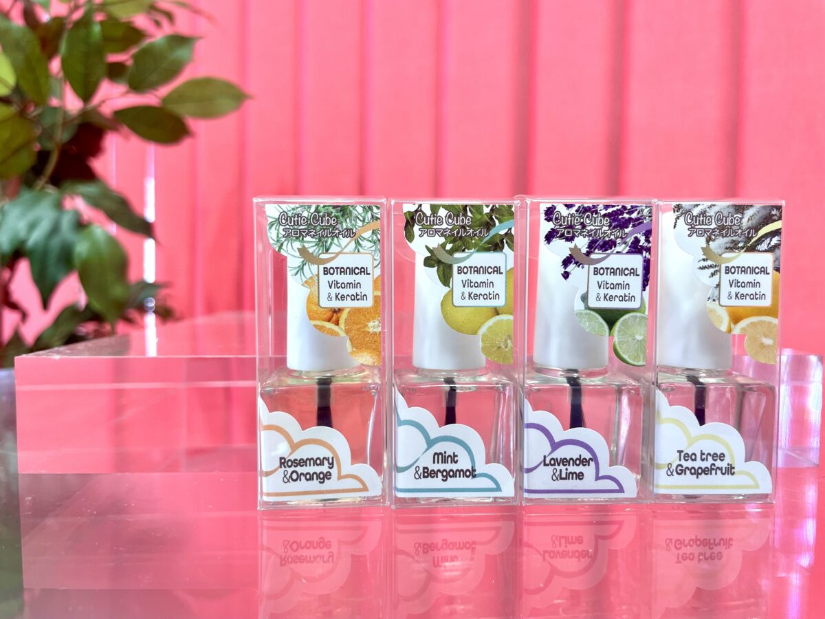 新商品「CutieCubeアロマネイルオイル」で、香りに癒されながら保湿