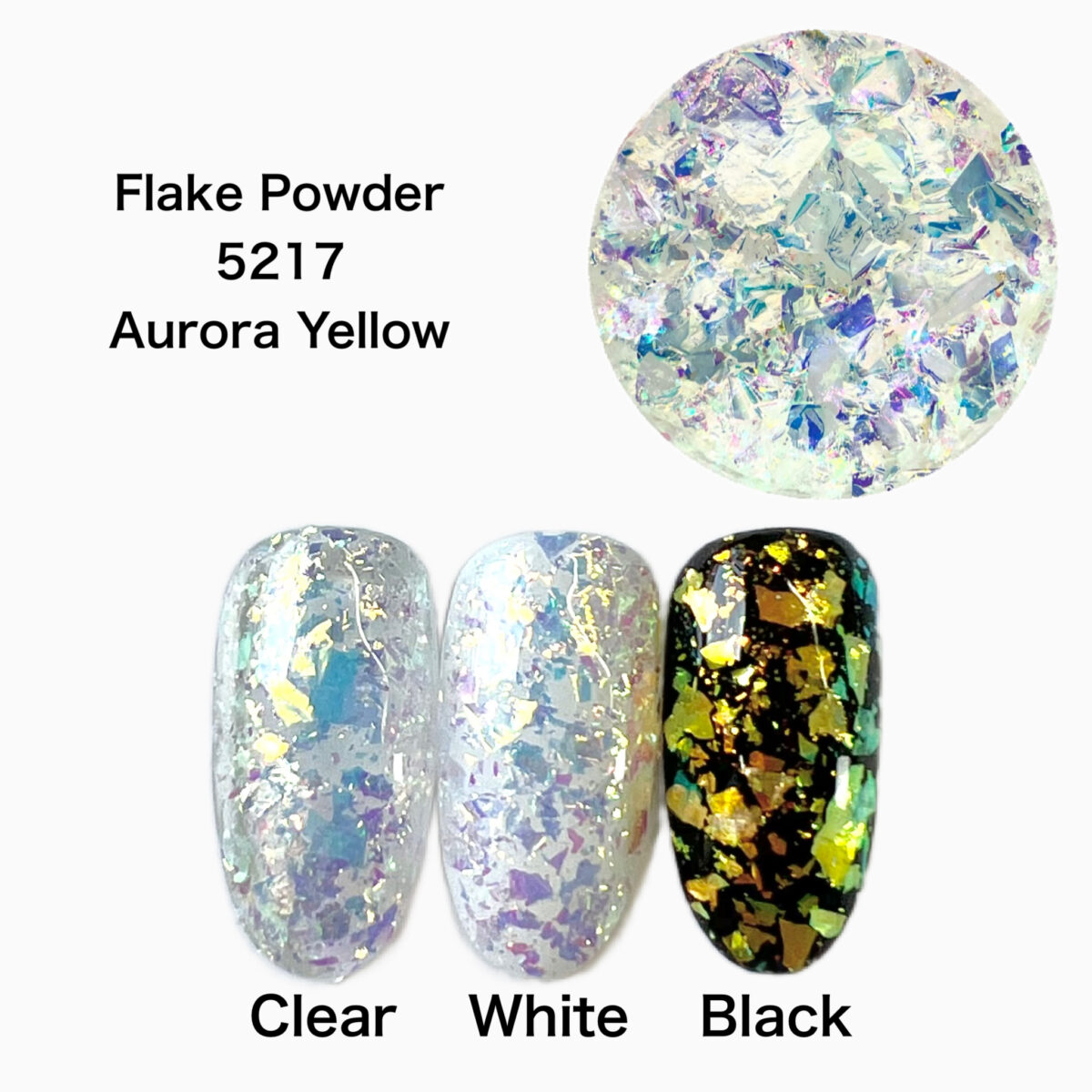 Flake Powder -Aurora Yellow-