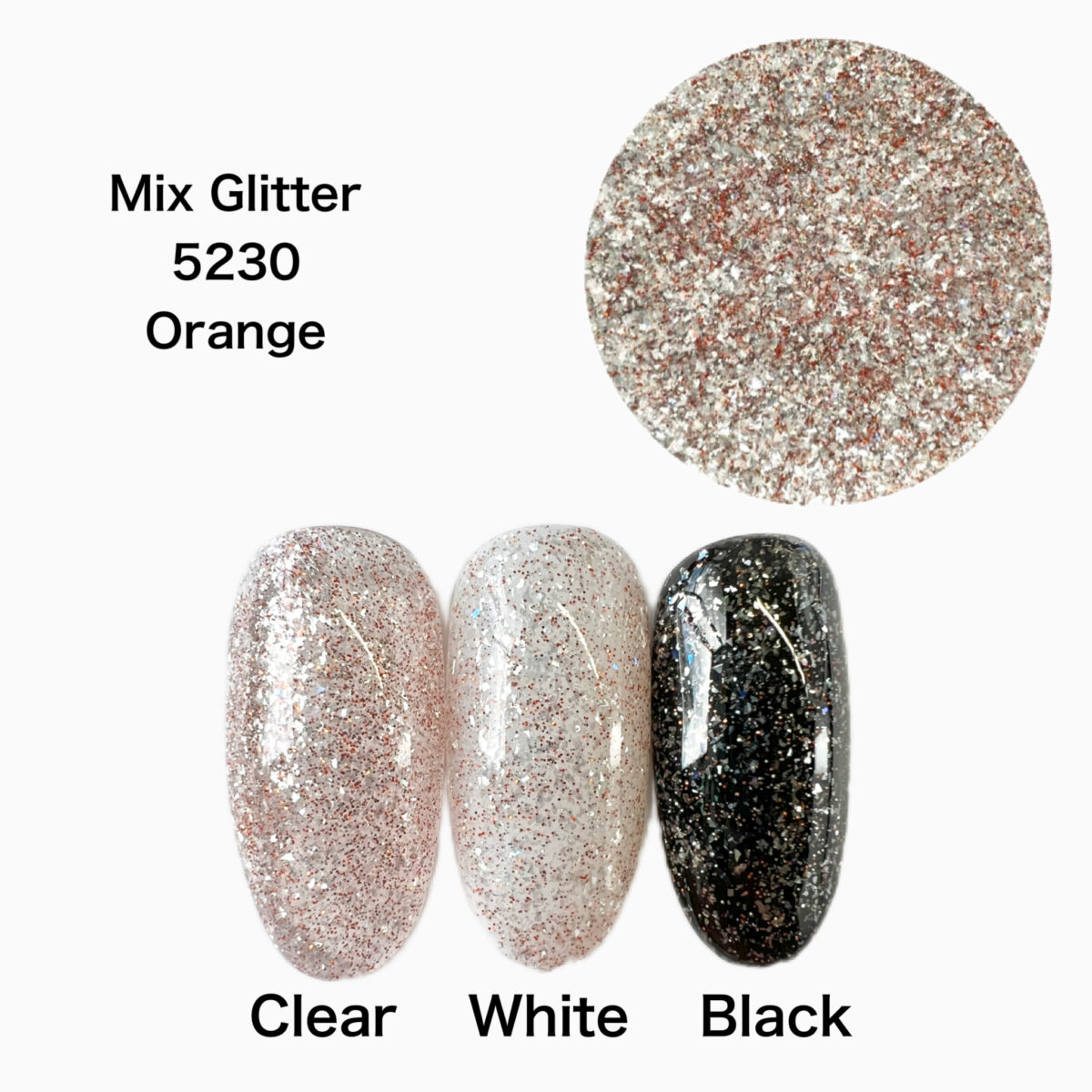Mix Glitter -Orange-